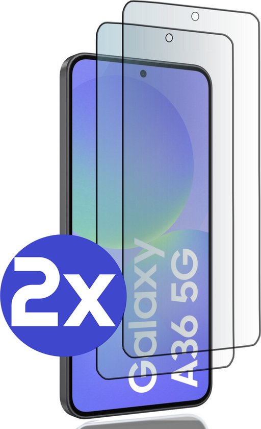 ArmorDrop Full Guard Screenprotector Geschikt Voor Samsung A36 - Gehard Glas - 2 Stuks