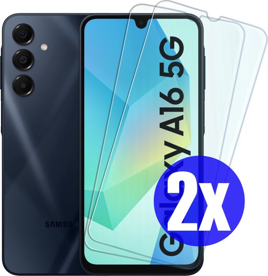 Screenprotector geschikt voor Samsung A16 - Gehard Glas - Tempered Glass Armor Screen Cover - 2 Stuks
