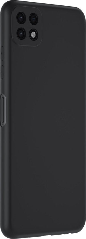 Zwart Hoesje Geschikt Voor Samsung Galaxy A22 5G - Zwarte Siliconen hoesje - TPU Back Cover Hoes - Zwart