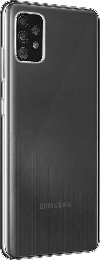 Hoesje en Screenprotector Combi Geschikt Voor Samsung Galaxy A72 - Transparant Hoesje + 2x Screenprotector