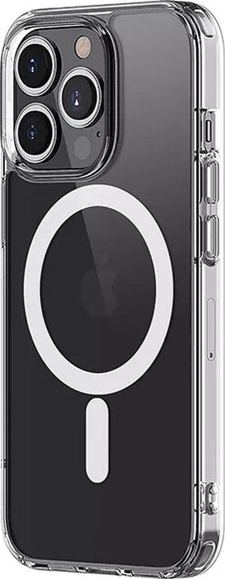 Lennexo Hoesje Geschikt Voor iPhone 14 Pro Max Met Magneet Ring - Siliconen Hoesje Voor Draadloos Opladen en Geschikt voor Magsafe