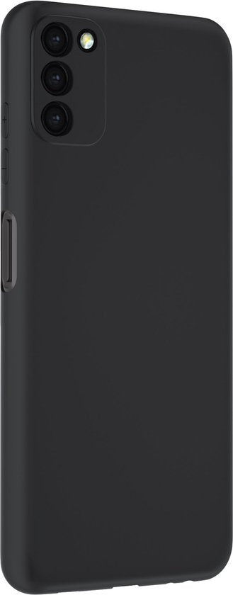 Hoesje en Screenprotector Combi Geschikt Voor Samsung Galaxy A03s - Zwarte Siliconen Hoesje + 2x Screenprotector