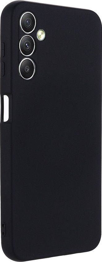 Zwart Hoesje Geschikt Voor Samsung Galaxy A04s - Zwarte Siliconen hoesje - TPU Back Cover Hoes - Zwart