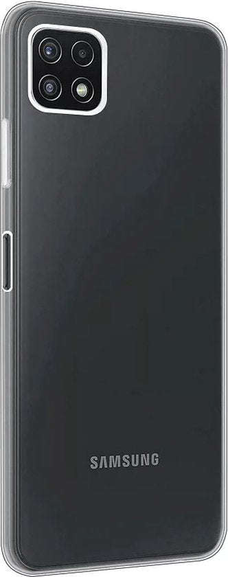 Hoesje en Screenprotector Combi Geschikt Voor Samsung A22 5G - Transparant Hoesje + Premium screenprotector