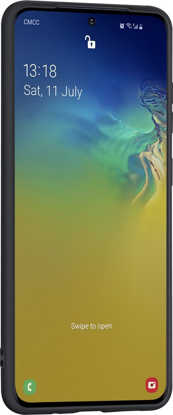 Zwart Hoesje Geschikt Voor Samsung Galaxy S20 Ultra - Zwarte Siliconen hoesje - TPU Back Cover Hoes - Zwart