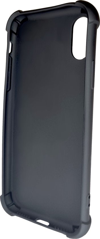 Zwarte Anti Shock Hoesje Geschikt Voor iPhone X / XS - ShockProof Siliconen Hoesje