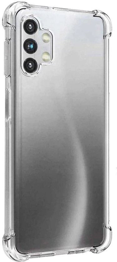 Hoesje en Screenprotector Combi Geschikt Voor Samsung A13 - Anti Shock Hoesje + 2x Screenprotector