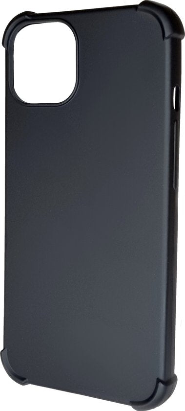 Zwarte Anti Shock Hoesje Geschikt Voor iPhone 12 Pro Max - ShockProof Siliconen Hoesje