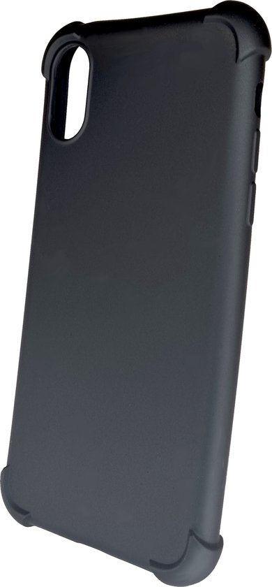 Zwarte Anti Shock Hoesje Geschikt Voor iPhone X / XS - ShockProof Siliconen Hoesje