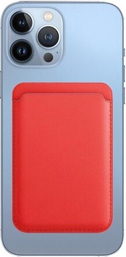 Magnetische Kaarthouder Geschikt Voor Magsafe - Magsafe Wallet - Pasjeshouder Geschikt Voor iPhone 12/13/14/15/16 Serie - Rood