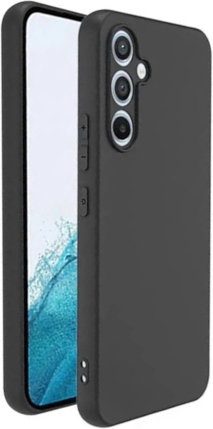 Zwart Hoesje Geschikt Voor Samsung Galaxy S23 - Zwarte Siliconen hoesje - TPU Back Cover Hoes - Zwart