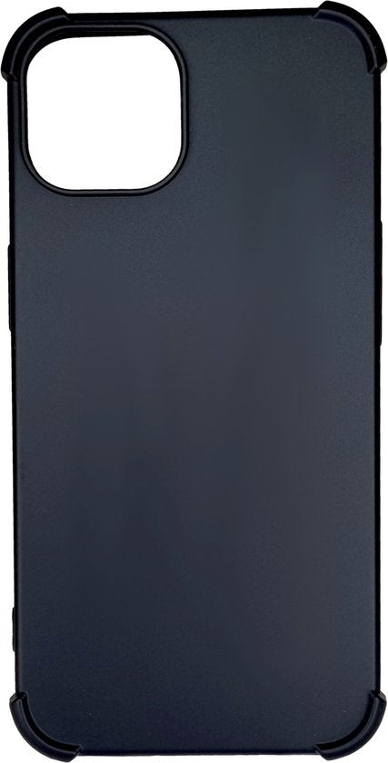 Zwarte Anti Shock Hoesje Geschikt Voor iPhone 12 Pro Max - ShockProof Siliconen Hoesje