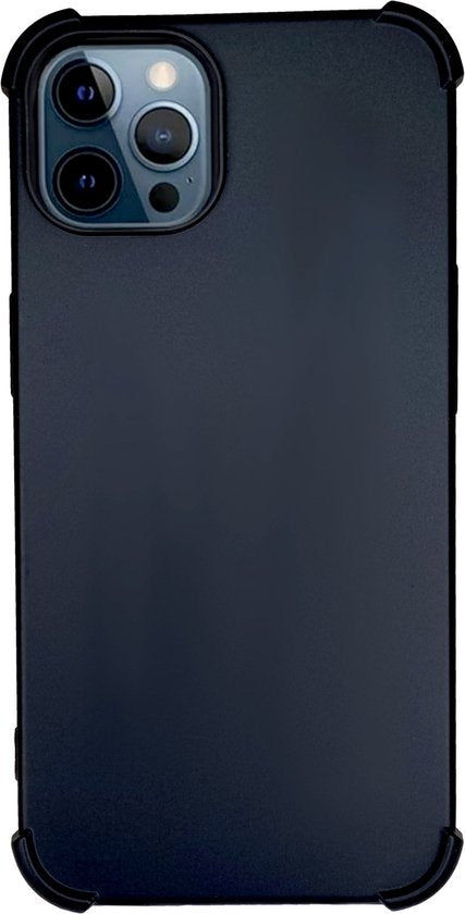 Zwarte Anti Shock Hoesje Geschikt Voor iPhone 14 Pro - Zwarte ShockProof Back Cover