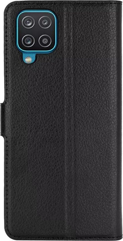 BookCase Hoesje Geschikt Voor Samsung A12 - Wallet Case - Hoesje Met Pasjeshouder - Zwart