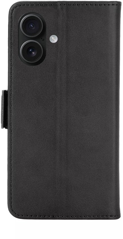 Bookcase Hoesje Geschikt Voor iPhone 17 - Wallet Case - Hoesje Met Pasjeshouder - Zwart