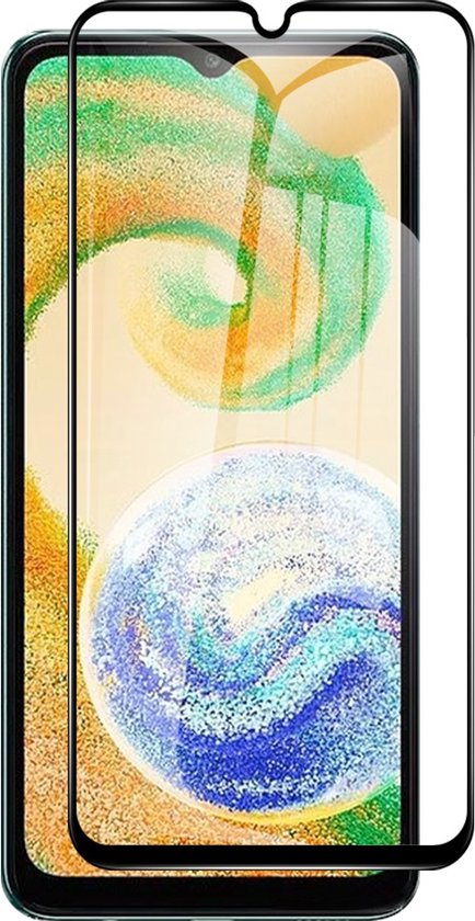 Full Cover Screenprotector Geschikt Voor Samsung Galaxy A04S - Volledige Beschermglas - PREMIUM Tempered Glass - 1 stuk