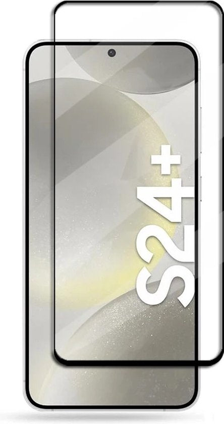 Full Cover Screenprotector Geschikt Voor Samsung S24+ (S24 PLUS) - Volledige Beschermglas - PREMIUM Tempered Glass - 1 stuk