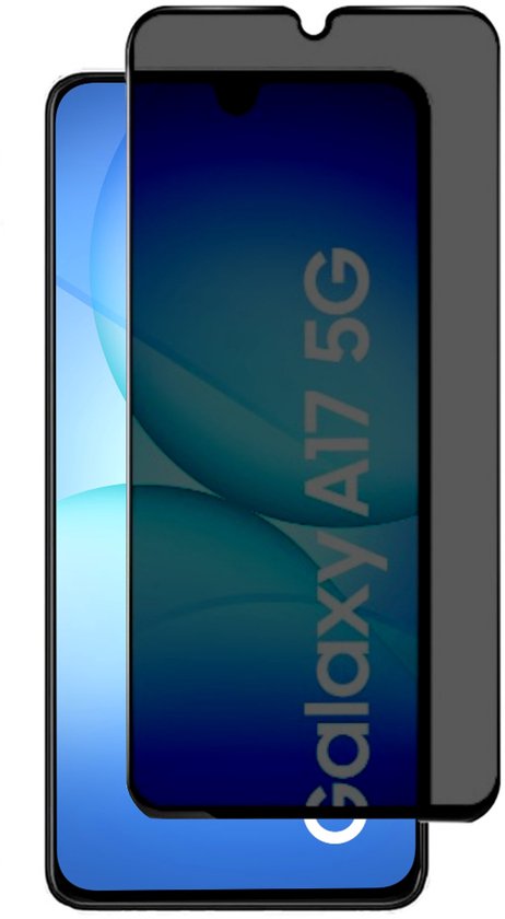 Privacy Screenprotector Geschikt Voor Samsung A17 - Volledige Beschermglas - PREMIUM Tempered Glass - 1 stuk