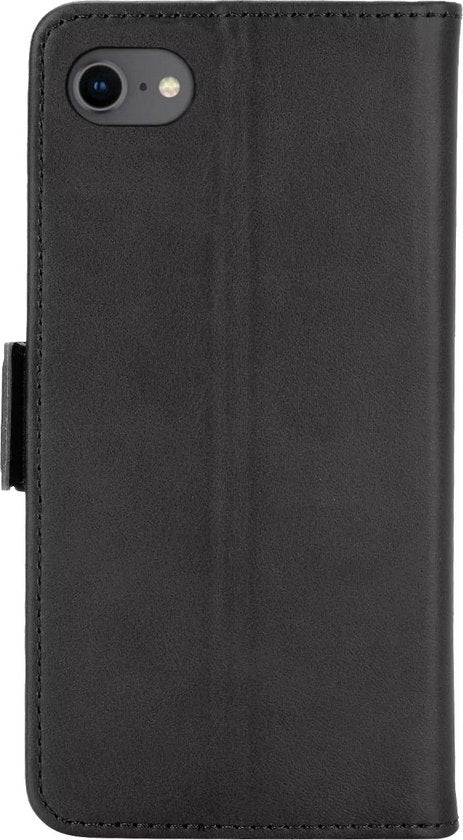 Bookcase Hoesje Geschikt Voor iPhone SE - Wallet Case - Hoesje Met Pasjeshouder - Geschikt voor iPhone 7 / 8 / SE 2020 / SE 2022 - Zwart