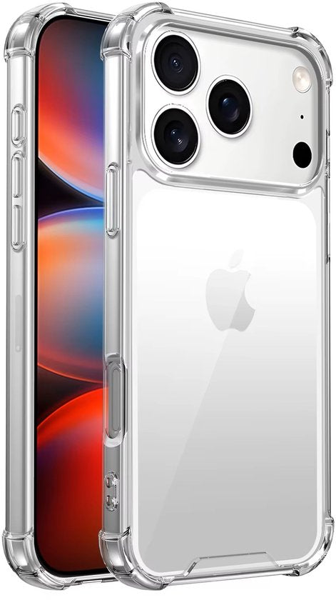Anti Shock Hoesje Geschikt Voor iPhone 17 Pro - Anti Shock - ShockProof Silicone Case - Transparant Back Cover