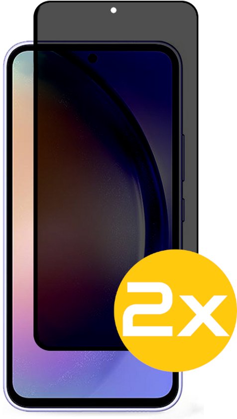 Privacy Screenprotector Geschikt Voor Samsung A54 - Volledige Beschermglas - 2 Stuks