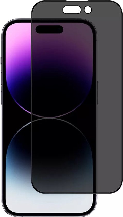 Full Cover Privacy Screenprotector Geschikt Voor iPhone 14 Pro - Volledige Beschermglas - PREMIUM Tempered Glass - 1 stuk