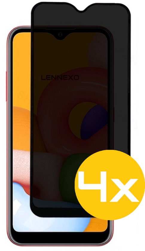 Privacy Screenprotector Geschikt Voor Samsung A13 - Volledige Beschermglas - 4 Stuks
