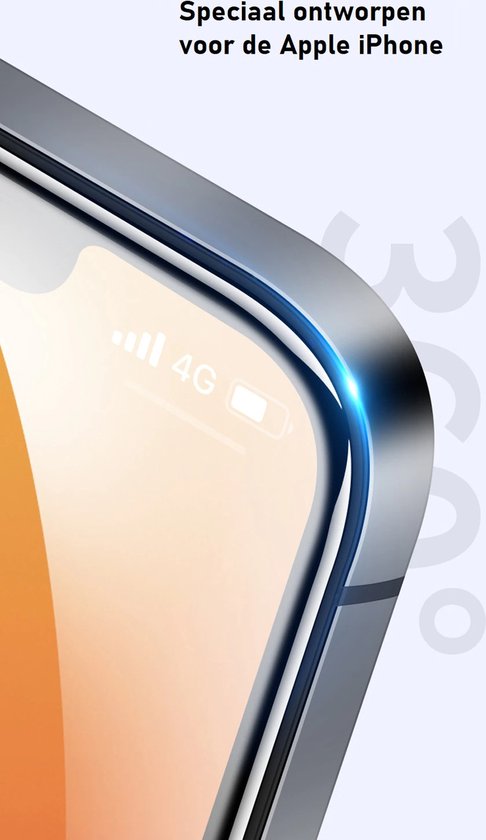 Full Cover Screenprotector Geschikt Voor iPhone 12 / 12 Pro - Volledige Beschermglas - PREMIUM Tempered Glass - 1 stuk