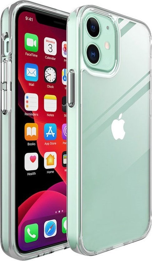 Hoesje en Screenprotector Combi Geschikt Voor iPhone 12 Mini - Transparant Hoesje + Premium screenprotector