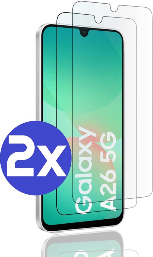 Premium Screenprotector Geschikt Voor Samsung A26 - Gehard Glas - 2 Stuks