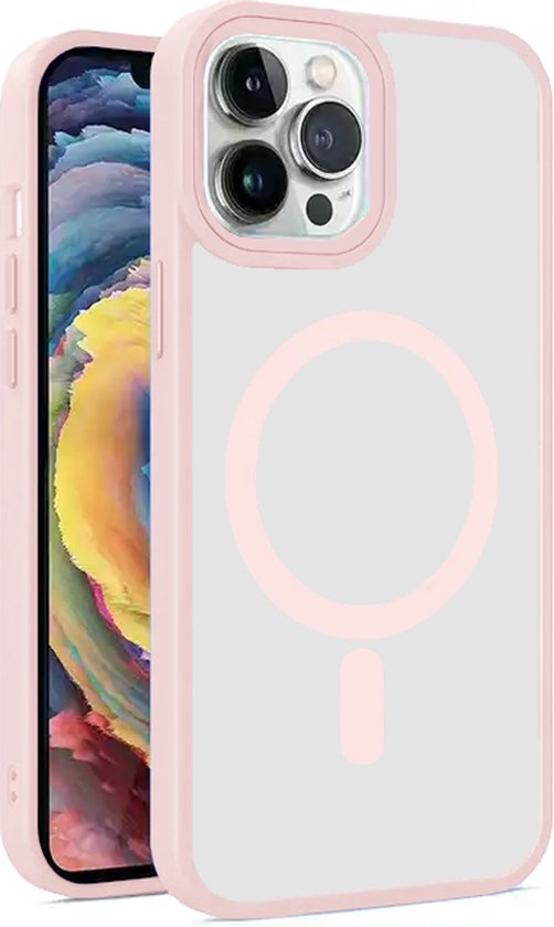 Armordrop Magnetisch Hoesje Geschikt Voor iPhone 14 Pro - Roze