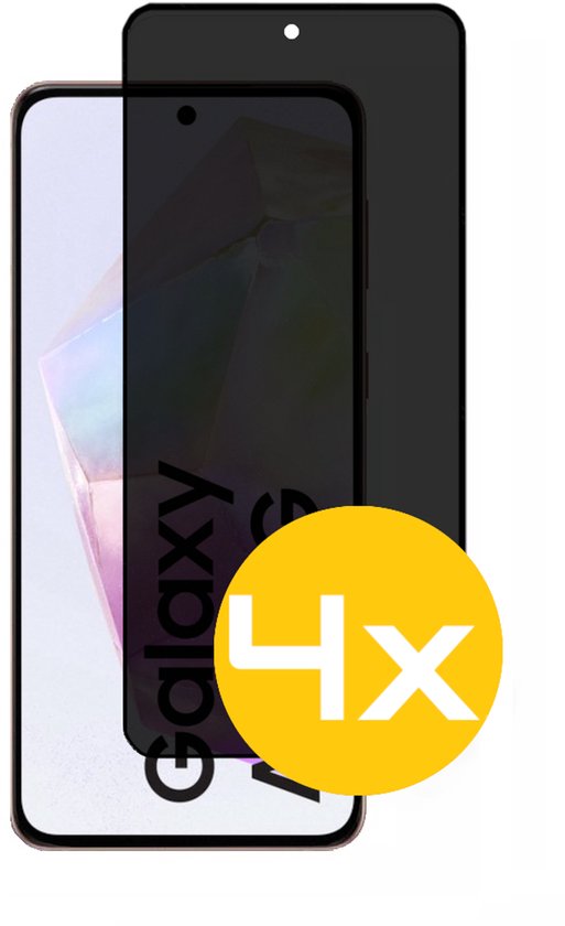 Privacy Screenprotector Geschikt Voor Samsung A35 - Volledige Beschermglas - 4 Stuks