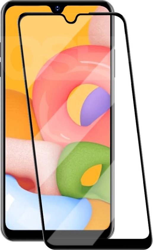 Full Cover Screenprotector Geschikt Voor Samsung Galaxy A12 - Volledige Beschermglas - PREMIUM Tempered Glass - 1 stuk