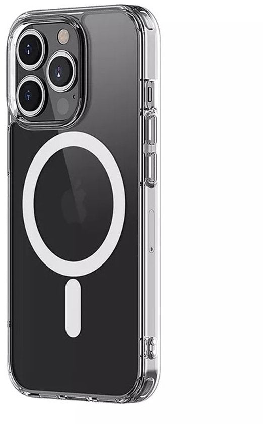 Lennexo Hoesje Geschikt Voor iPhone 16 Pro Met Magneet Ring - Siliconen Hoesje Voor Draadloos Opladen en Geschikt voor Magsafe