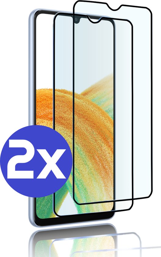 ArmorDrop Full Guard Screenprotector Geschikt Voor Samsung A33 - Gehard Glas - 2 Stuks