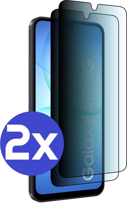 ArmorDrop Privacy Screenprotector Geschikt Voor Samsung A17 - Gehard Glas - 2 Stuks