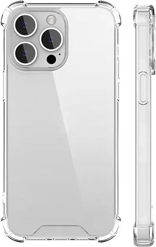 Anti Shock Hoesje Geschikt Voor iPhone 15 Pro Anti Shock - ShockProof Silicone Case - Transparant Back Cover