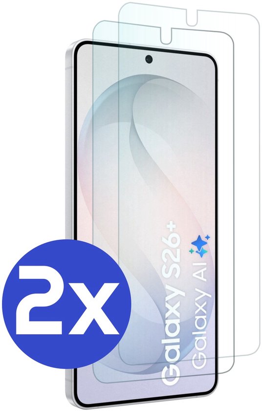 Premium Screenprotector Geschikt Voor Samsung S26+ (S26 PLUS) - Gehard Glas - 2 Stuks