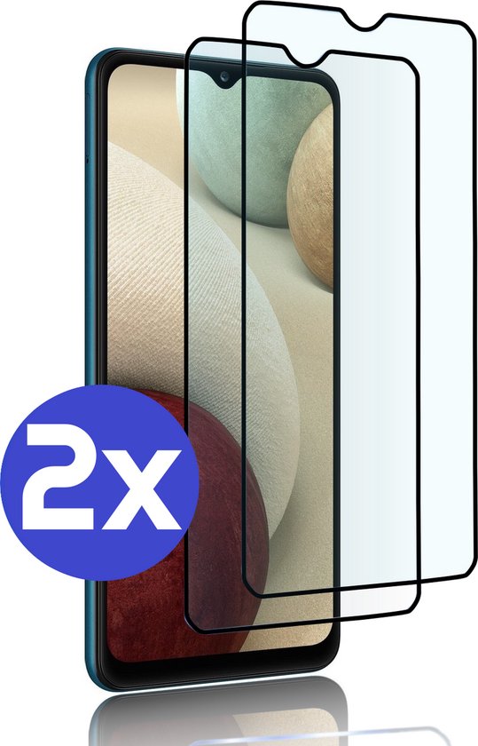 ArmorDrop Full Guard Screenprotector Geschikt Voor Samsung A12 - Gehard Glas - 2 Stuks