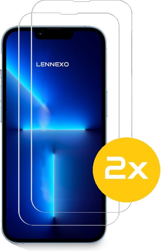 Screenprotector iPhone 13 / 13 Pro | Glasplaat | Tempered Glass | Bescherming Voor iPhone 14 / 13 / 13 Pro - 2 Stuks