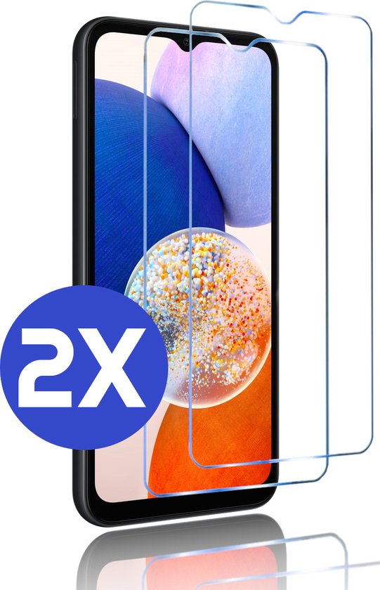 Premium Screenprotector Samsung A14 - Bescherming Samsung A14 Screenprotector - Gehard Glas - 2 Stuks