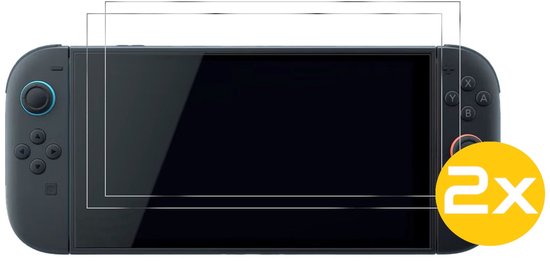 Screenprotector Geschikt Voor Nintendo Switch 2 - Glasplaat - Tempered Glass - 2 Stuks