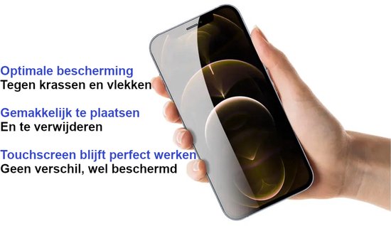 ArmorDrop Full Guard Screenprotector Geschikt Voor iPhone 12 / 12 Pro - Gehard Glas - 2 Stuks