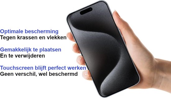 ArmorDrop Transparant Hoesje Inclusief 2x Screenprotector Geschikt Voor iPhone 15 Pro