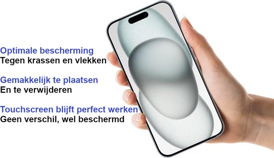 ArmorDrop Transparant Hoesje Inclusief 2x Screenprotector Geschikt Voor iPhone 15