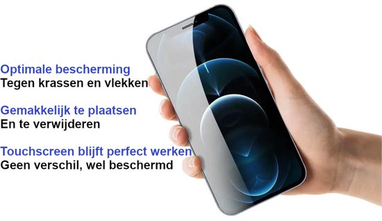 ArmorDrop Full Guard Screenprotector Geschikt Voor iPhone 12 Pro Max - Gehard Glas - 2 Stuks