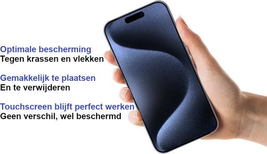 ArmorDrop Transparant Hoesje Inclusief 2x Screenprotector Geschikt Voor iPhone 15 Pro Max