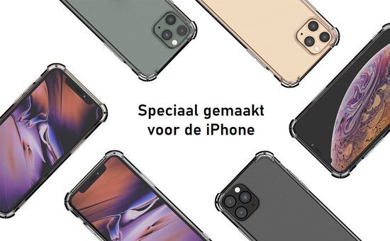 Anti Shock Hoesje Geschikt Voor iPhone 11 Hoesje - ShockProof Silicone Case - Transparant Back Cover