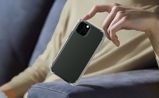 Anti Shock Hoesje Geschikt Voor iPhone 12 Pro Max - ShockProof Silicone Case - Transparant Back Cover