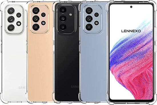 Anti Shock Hoesje Geschikt Voor Samsung Galaxy A53 5G - ShockProof Silicone Case - Transparant Back Cover